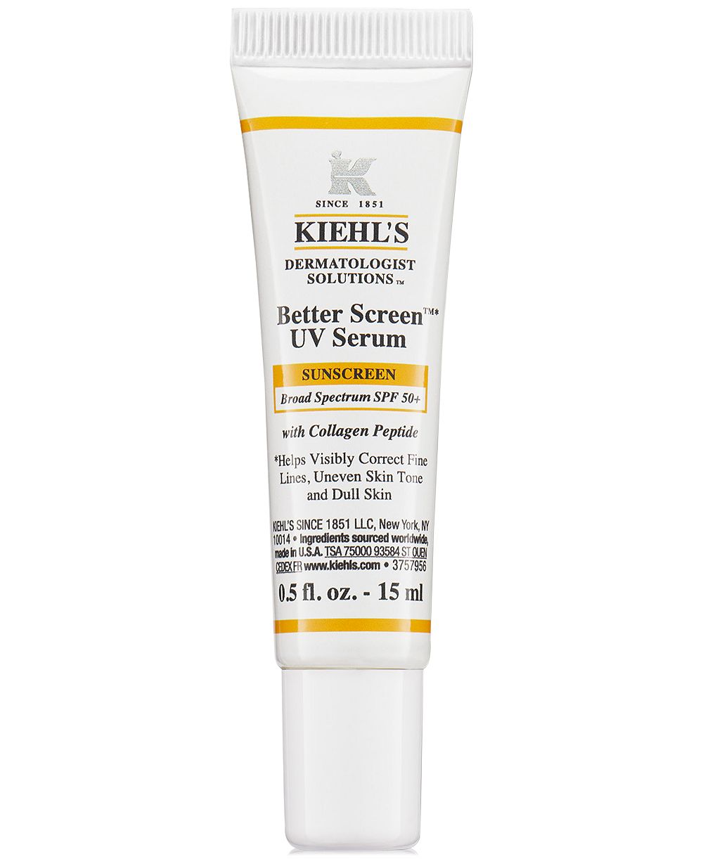 Kiehl's Since 1851 Better Screen UV сыворотка SPF 50+ с коллагеновым пептидом, 0.50 oz