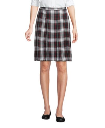 Evergreen/white plaid