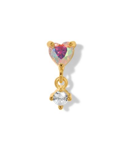Girls Crew серьги с кристаллами Love Bubble, плоская задняя часть
