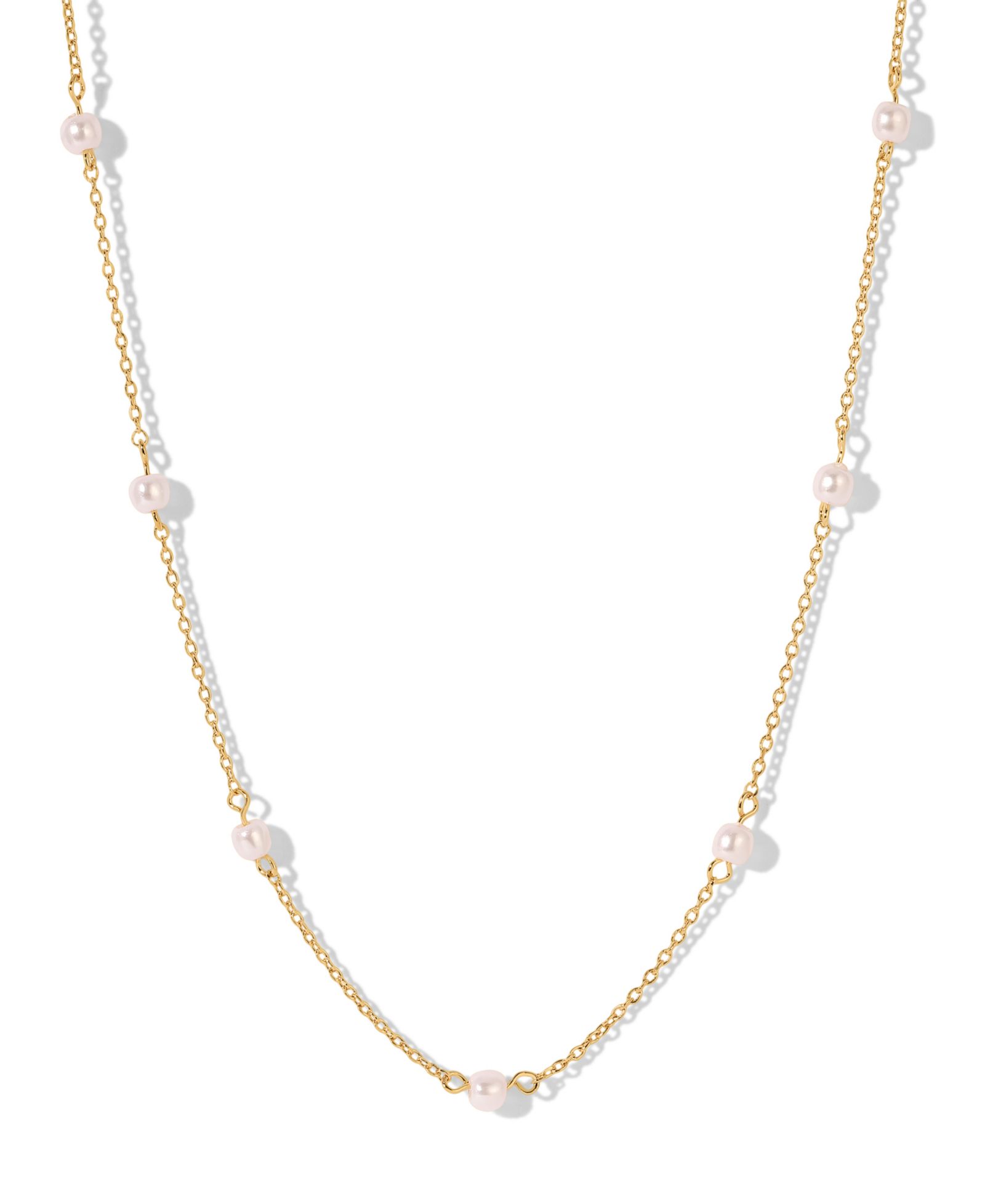 Girls Crew Imitation Pearl Delicate Necklace