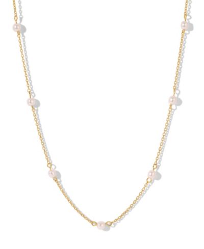 Girls Crew Imitation Pearl Delicate Necklace