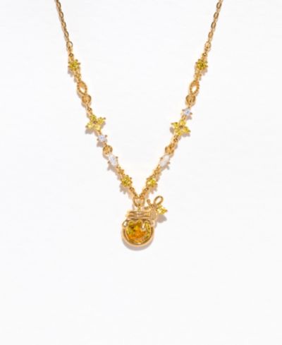 Girls Crew Disney Winnie the Pooh Crystal Sweet as Hunny Necklace