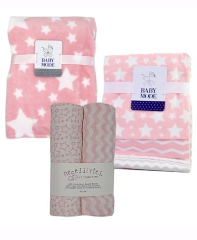 Комплект из 7 предметов Tendertyme Baby Girls Stars Nursery Blanket Collection