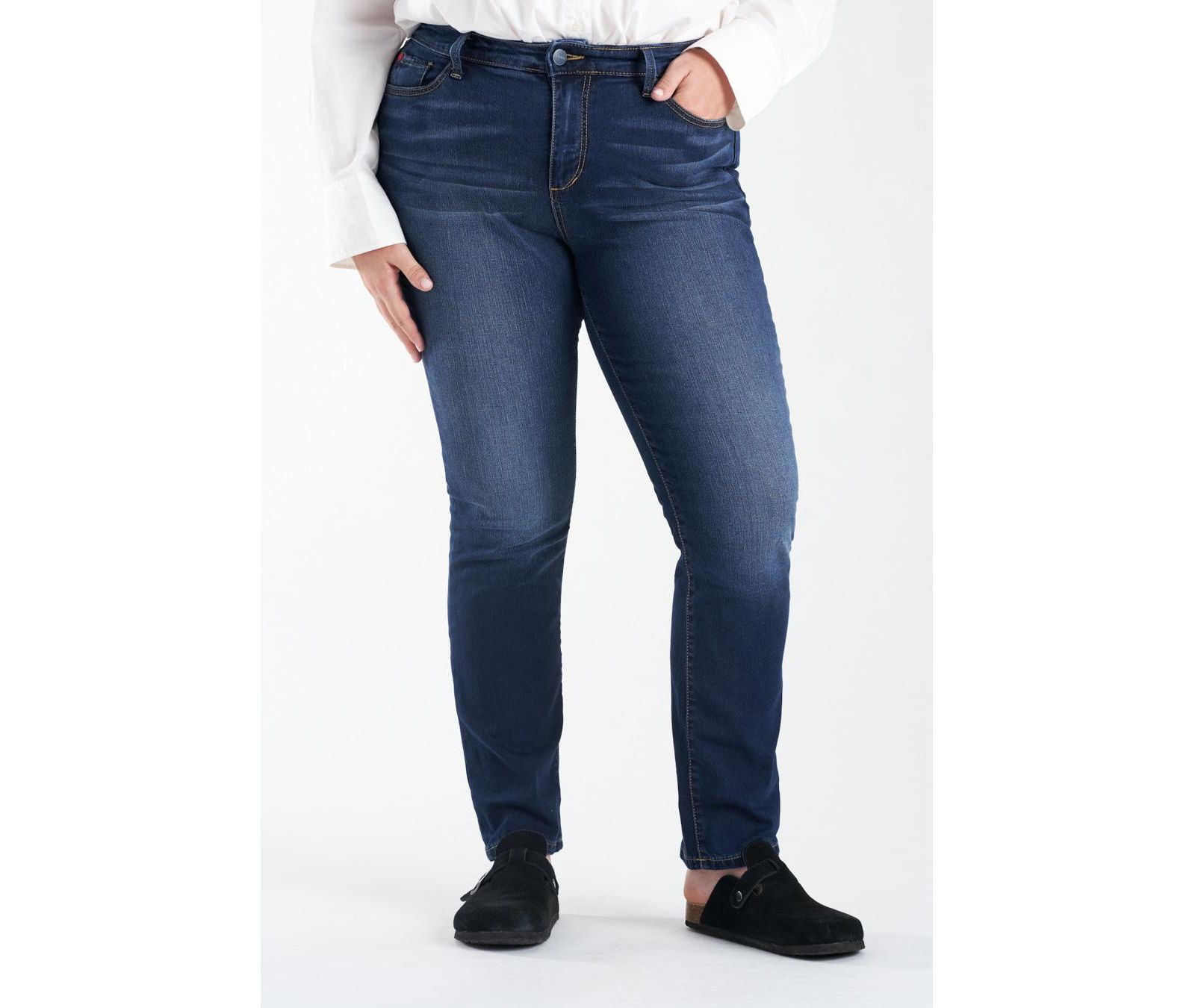 Slink Jeans Plus Size High Rise Straight Jeans