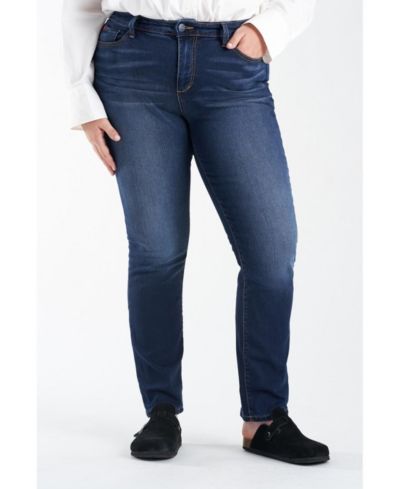 Джинсы Slink Jeans Plus Size с высокой посадкой и прямым кроем