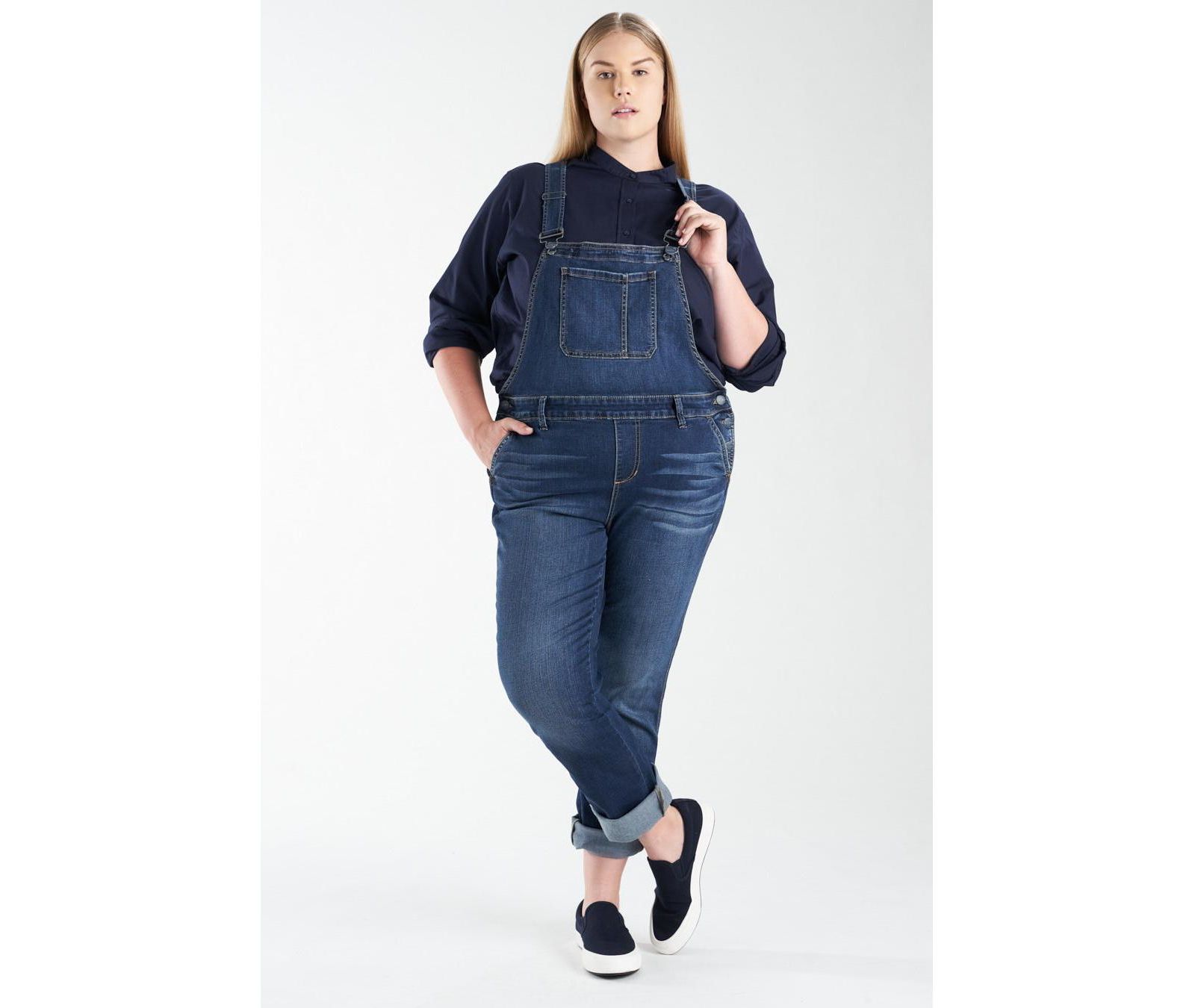 Slink Jeans Plus Size Denim Overall