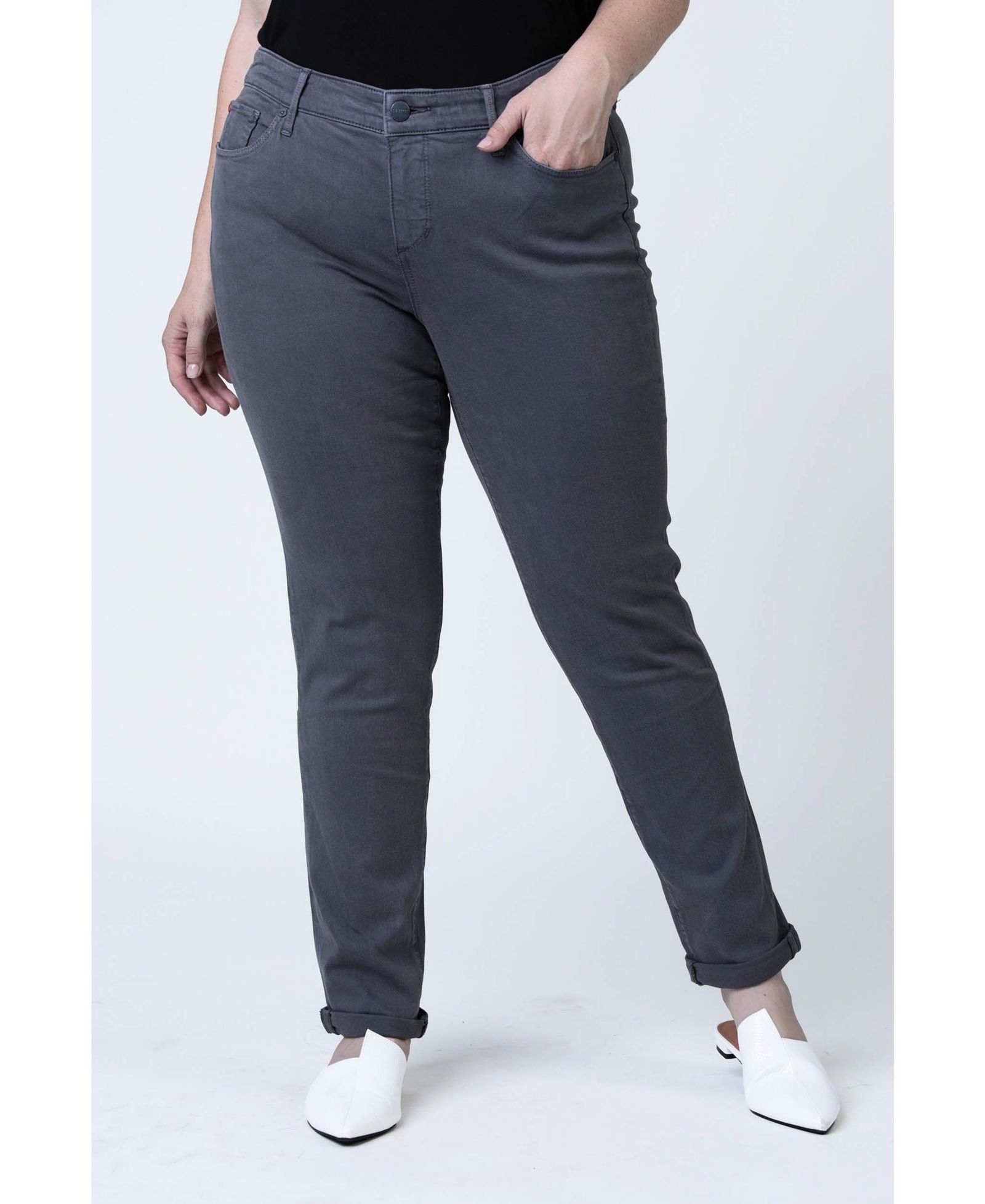Брюки Slink Jeans Plus Size Color Boyfriend