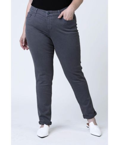 Брюки Slink Jeans Plus Size Color Boyfriend