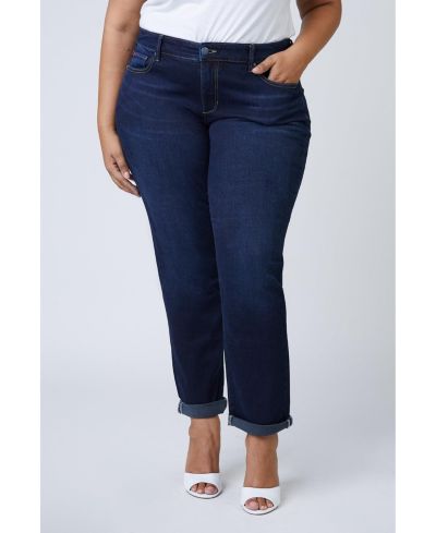 Slink Jeans Plus Size джинсы Boyfriend с завышенной талией