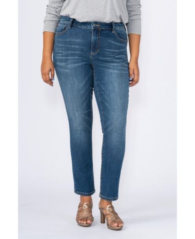 SLINK Jeans джинсы Plus Size с завышенной талией и узким кройю Ankle Skinny