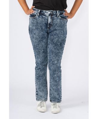 Slink Jeans Women's High Rise Straight Jeans