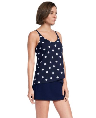 Deep sea navy polka dot