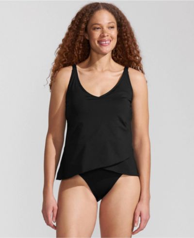 Женский топ-танкини с волнообразным краем Lands' End