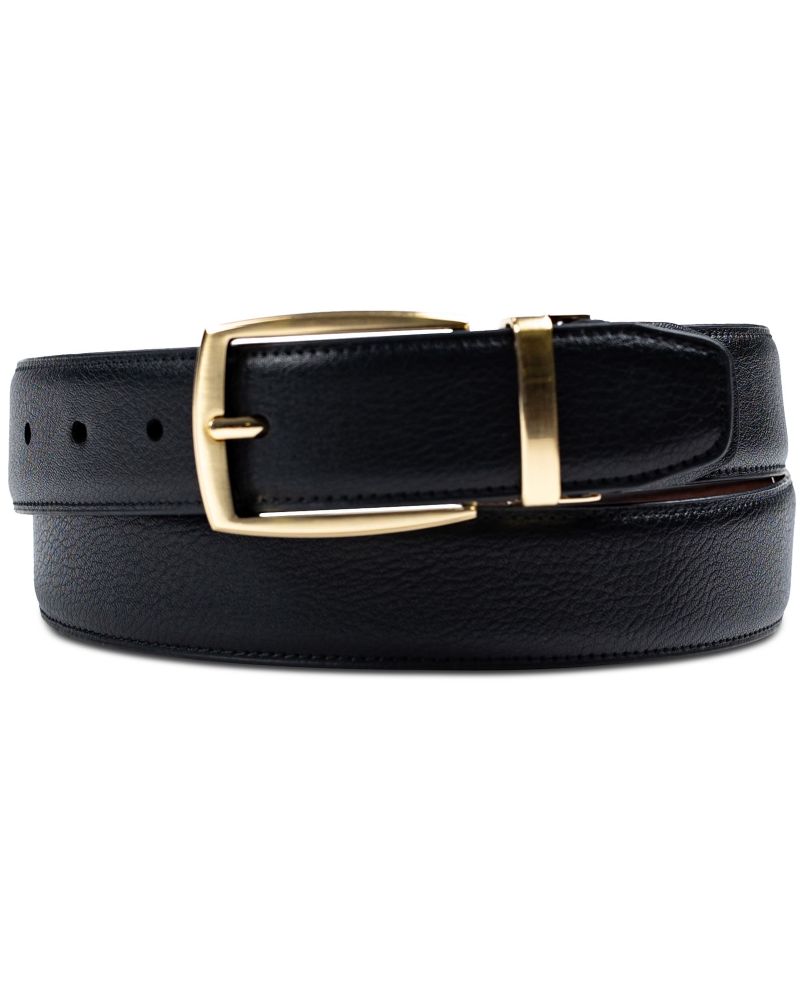 Club Room Men's Reversible Pebble Belt, Created for Macy's