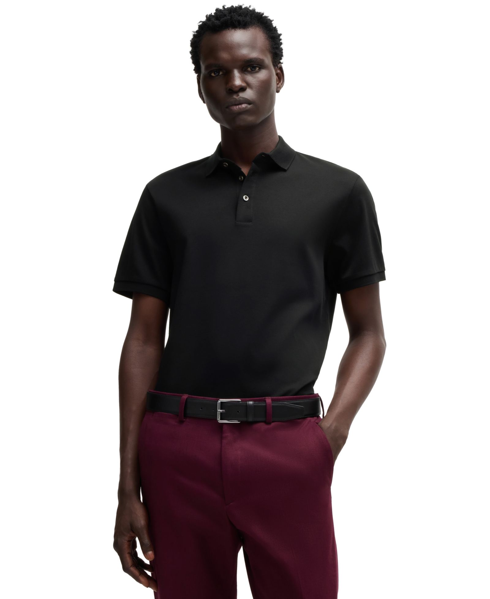 BOSS by Hugo Boss Мужская поло рубашка из мерсеризованного хлопка, Regular-Fit