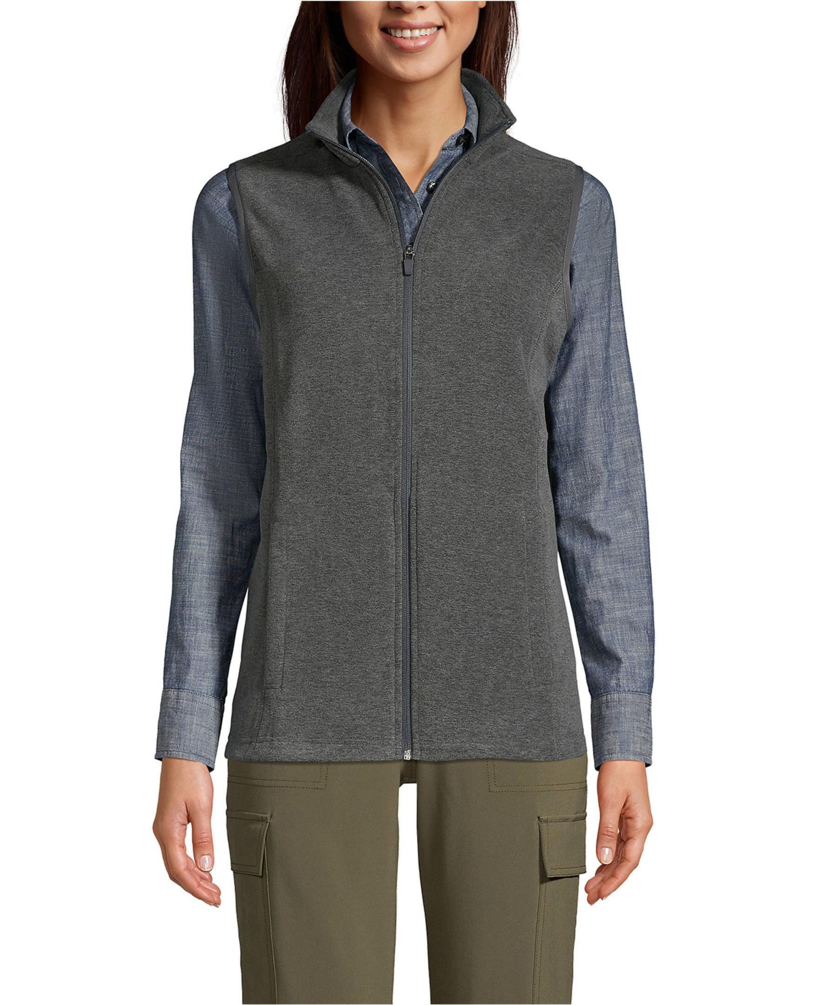 Lands' End Women's Thermacheck 100 Fleece Vest