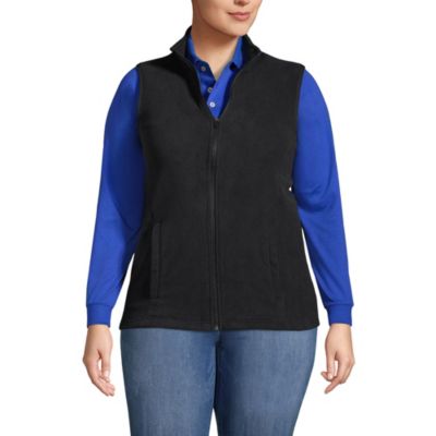 Lands' End Plus Size флисовый жилет Thermacheck 100
