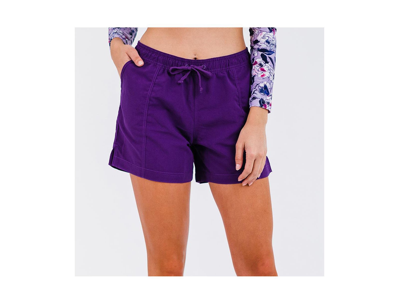 Женские плавательные шорты Calypsa Plus Size Chlorine Resistant 4" Board Shorts