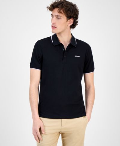 Мужское поло Hugo by Hugo Boss Dinoso Contrast-Tip