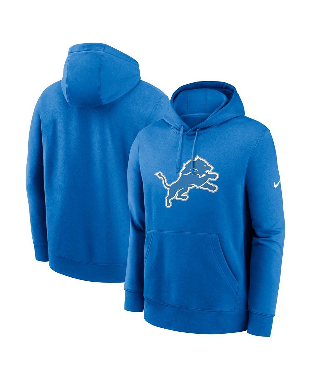 Мужская худи Nike Blue Detroit Lions Club Logo Pullover