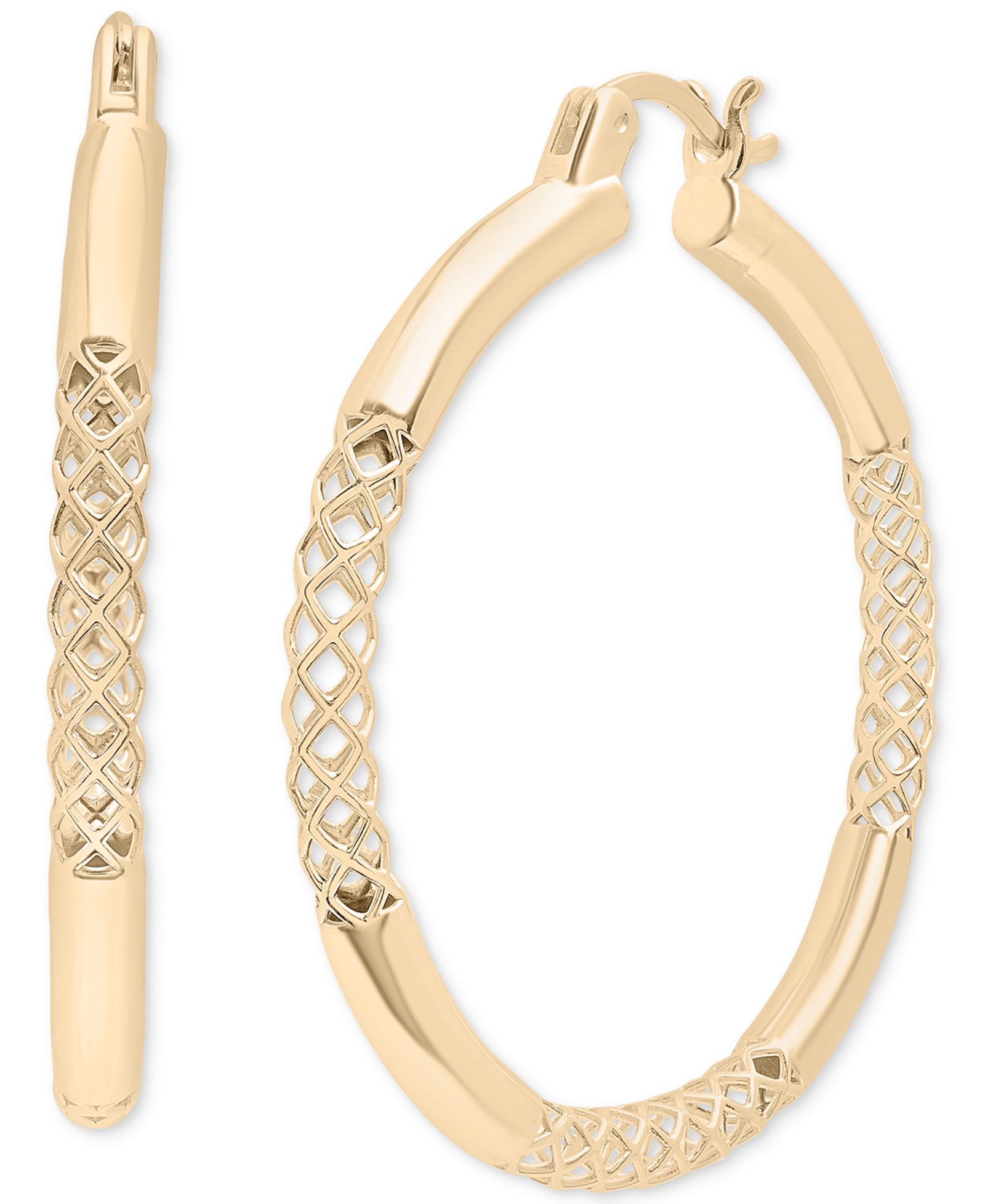 Серьги-кольца Audrey by Aurate Lattice Extra Small Gold Vermeil