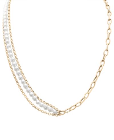 Многослойное колье Audrey by Aurate Cultured Freshwater Pearl (5mm) в золотом покрытии
