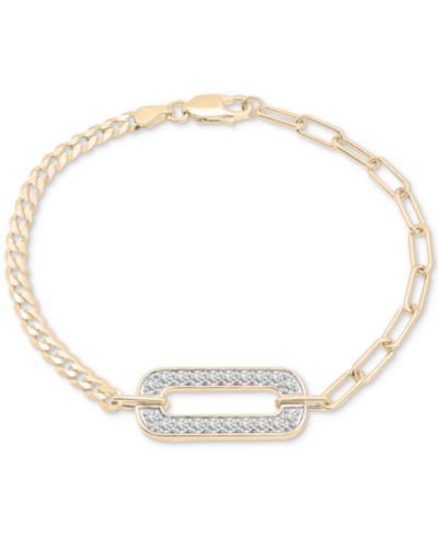 Браслет Audrey by Aurate Diamond Link Two-Chain в Gold Vermeil