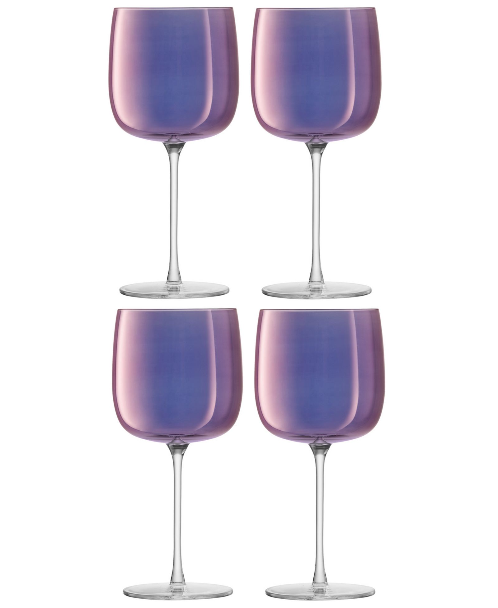 LSA International Aurora Wine Glasses, Set of 4