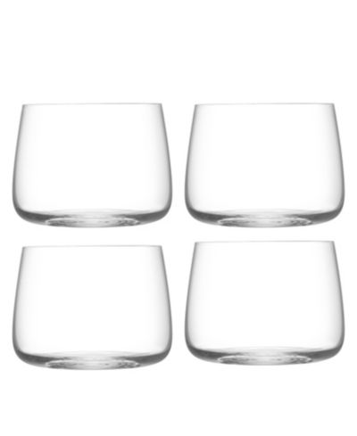 LSA International Metropolitan Stemless Wine Glasses, Set of 4