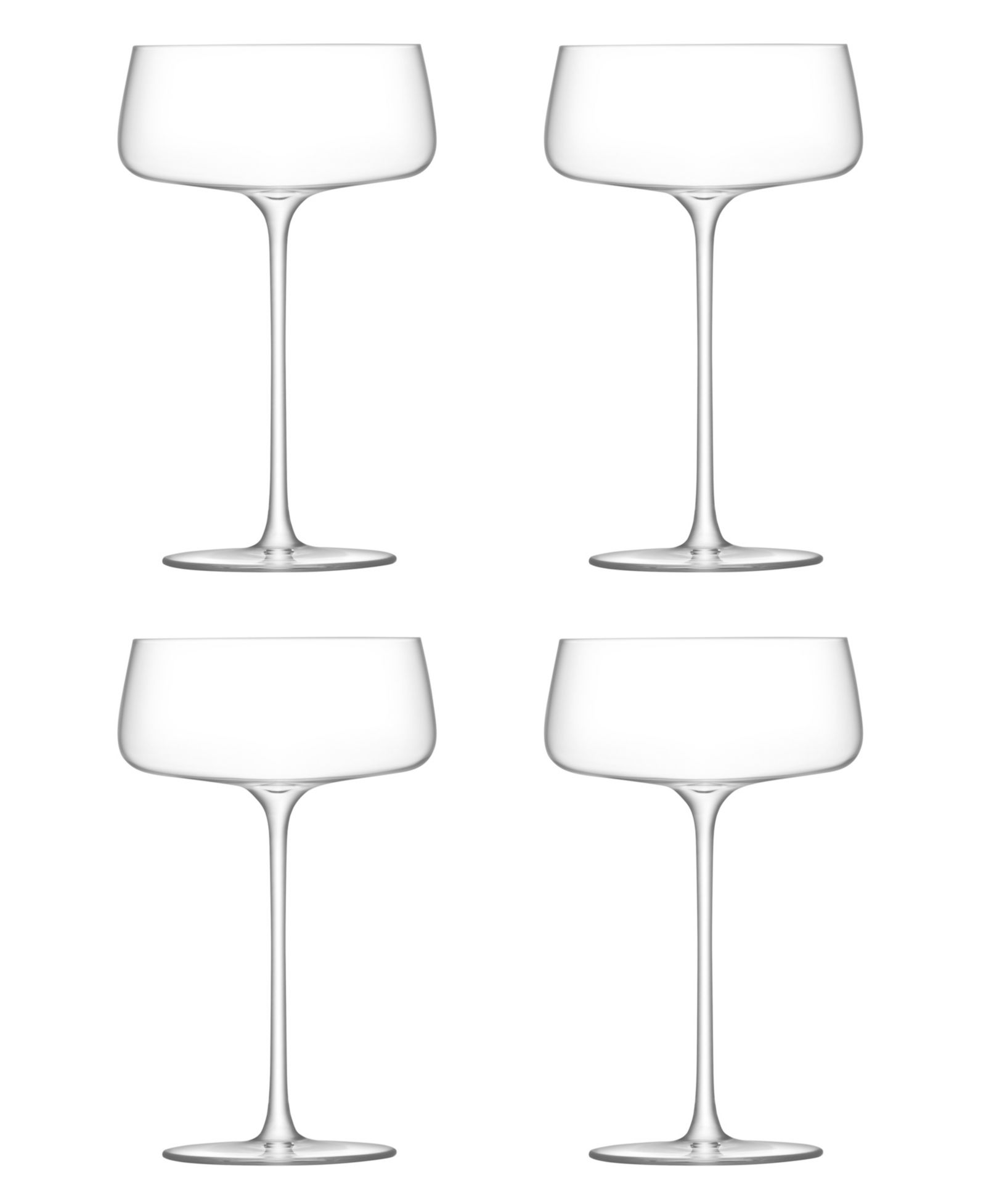 Набор из 4 блюдец LSA International Metropolitan Champagne