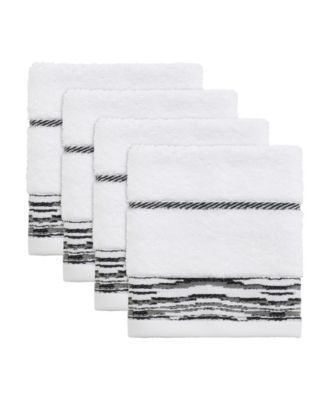 Nicole Miller Sydney 4-Pc. Washcloths, 13" x 13"