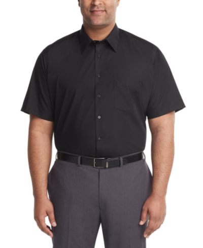 Мужская рубашка Van Heusen Big & Tall Poplin Short Sleeve