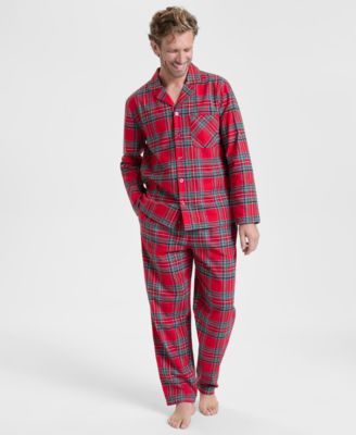 Мужской комплект пижам Holiday Lane Brinkley Plaid Notch Collar