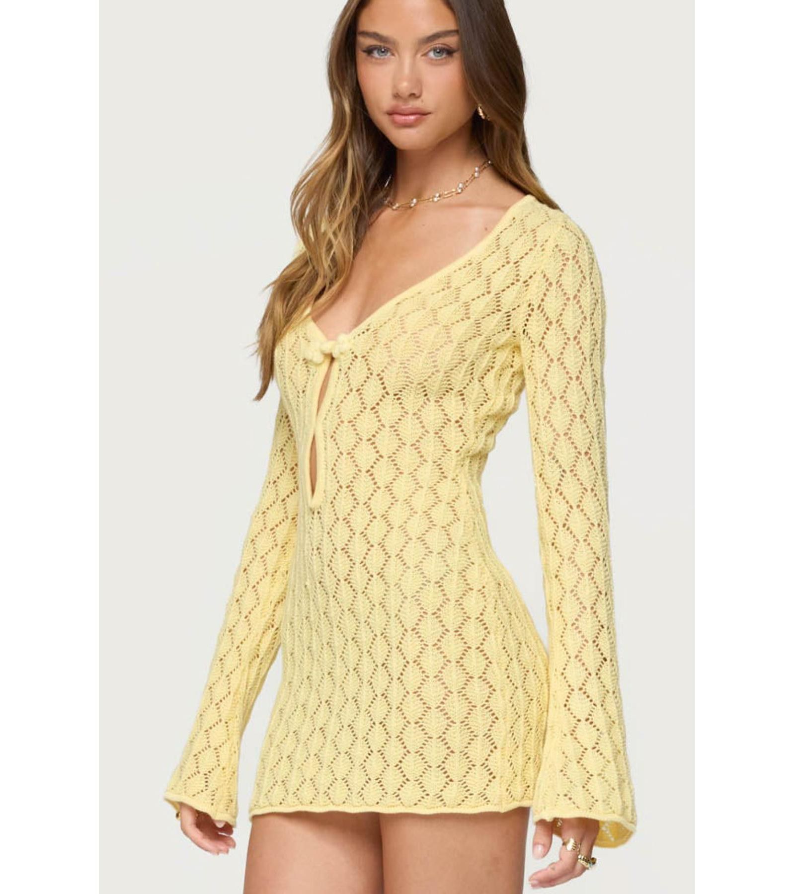 Женское мини-платье Edikted Brie Cut Out Crochet