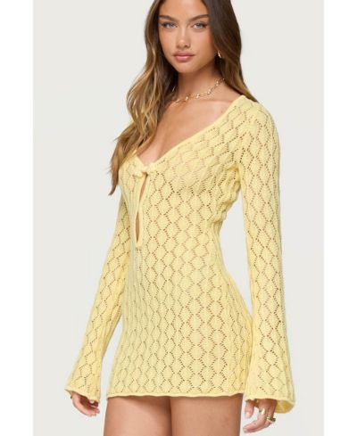 Женское мини-платье Edikted Brie Cut Out Crochet