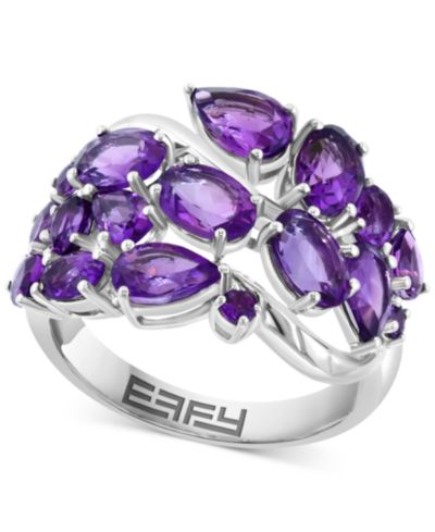 EFFY® Garnet Mixed Cut Cluster Ring (5-1/2 ct. t.w.) in Sterling Silver (Also in Amethyst)