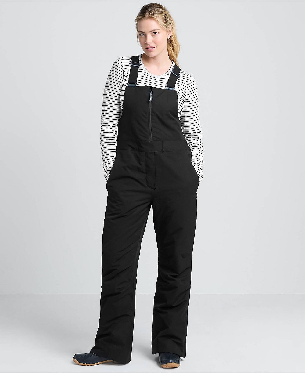 Lands' End Women's Expedition Waterproof Insulated Snow Bibs