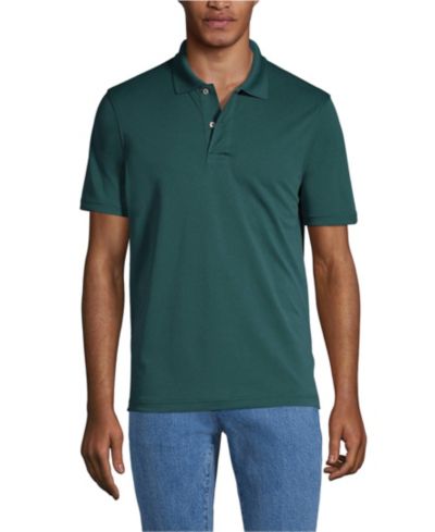 Lands' End Men's Short Sleeve Polyester Polo