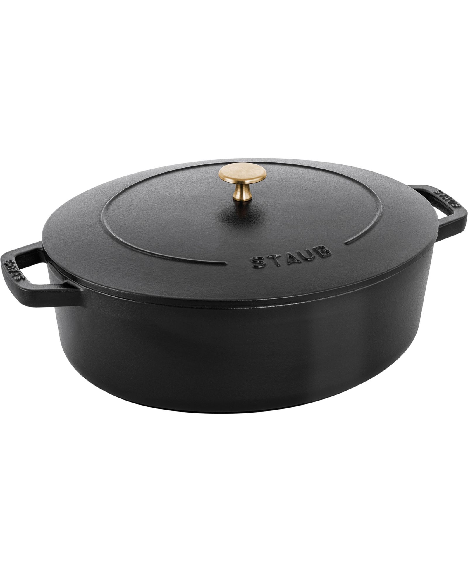 Чугунная кастрюля Staub Wide Oval Dutch Oven, 6.25-Qt