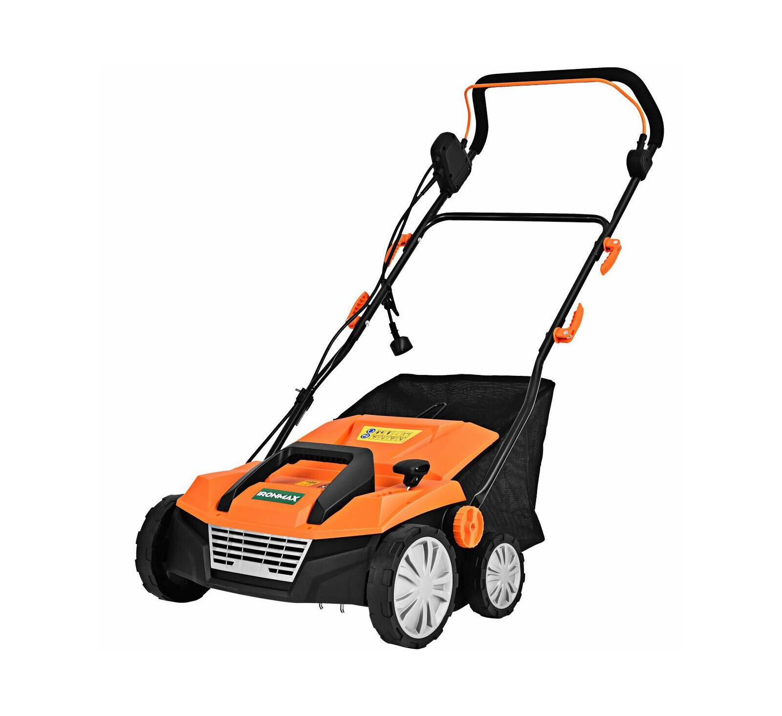 15 Inch Electric Scarifier with Collection Bag and Removable Blades