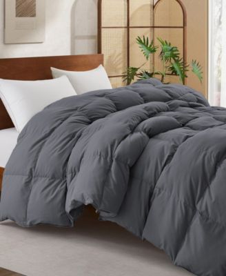 Unikome All Season White Goose Down Fiber Comforter, Twin