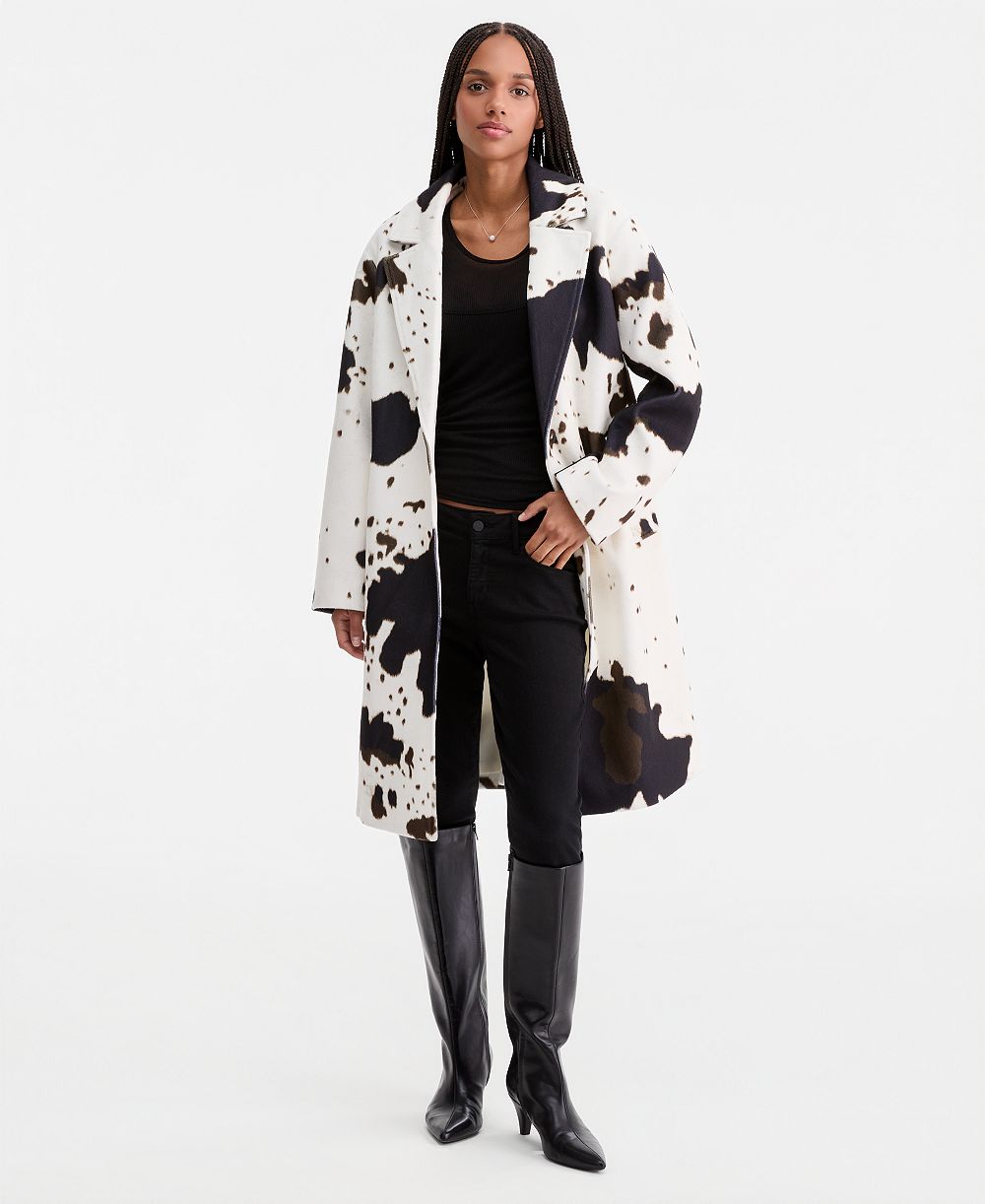 CoffeeShop Juniors' Long Single-Breasted Walker Coat