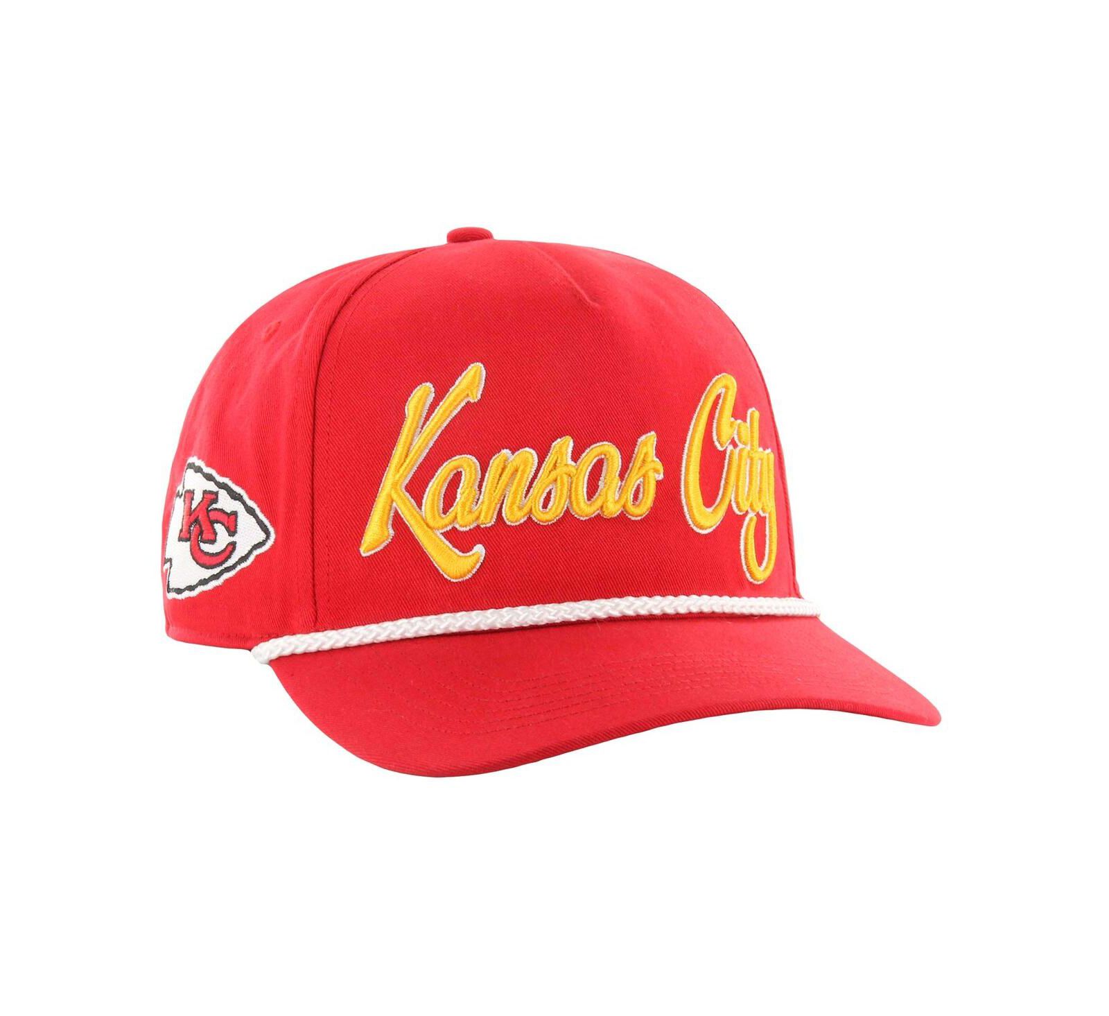 Мужская регулируемая वाच Calculation кепка '47 Brand Red Kansas City Chiefs Over वाच वाच Hitch