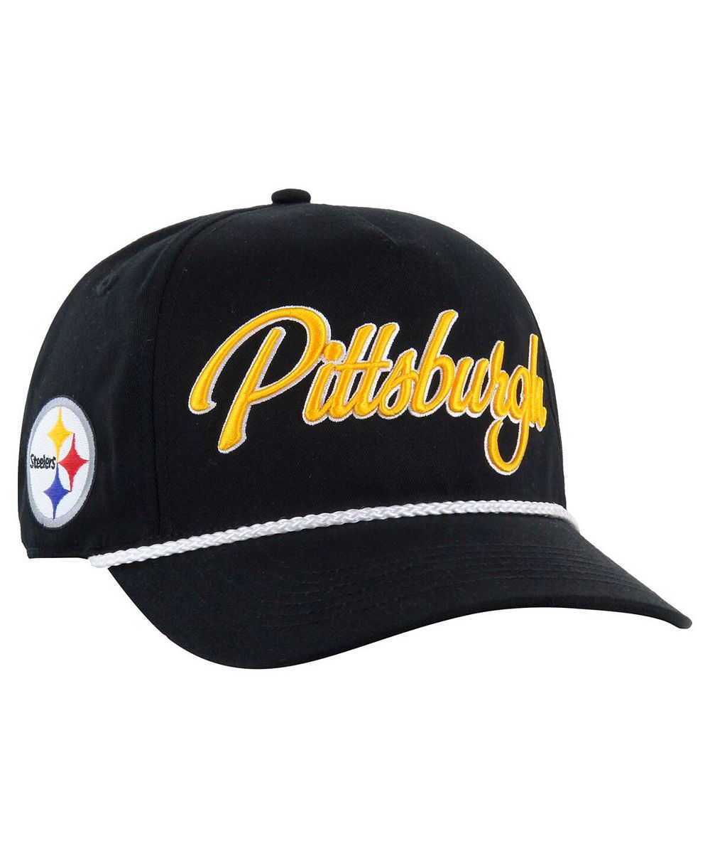 Мужская кепка '47 Brand Pittsburgh Steelers Overhand Hitch Adjustable Black