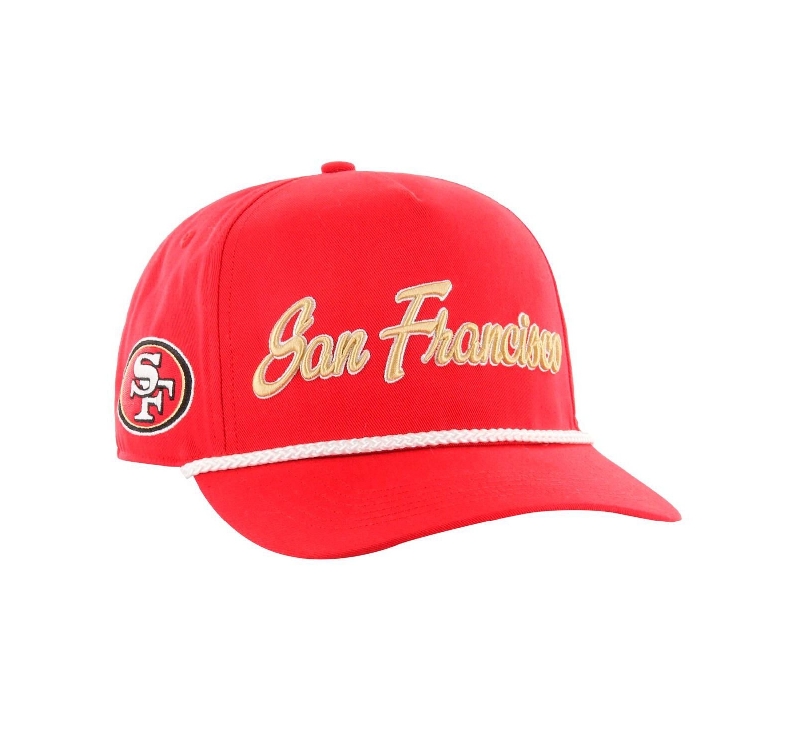 Мужская бейсболка '47 Brand Scarlet San Francisco 49ers Overhand Hitch Adjustable