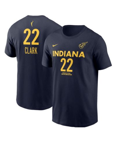 Nike Men's and Women's Caitlin Clark Navy Indiana Fever 2024 WNBA Draft Explorer Edition Player Name & Number T-Shirt