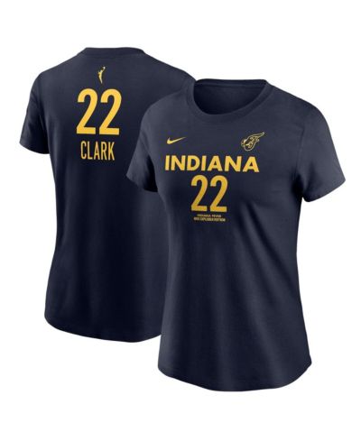 Футболка Nike Unisex Caitlin Clark Navy Indiana Fever 2024 WNBA Draft Explorer Edition с именем и номером