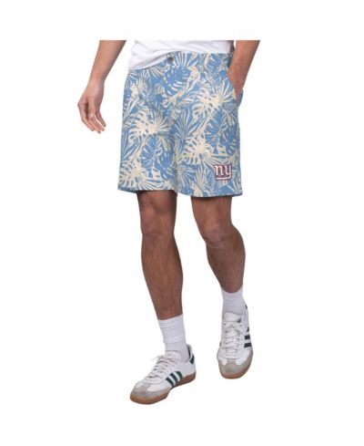 Мужские шорты Margaritaville Royal New York Giants Sandwashed Monstera Print Amphib