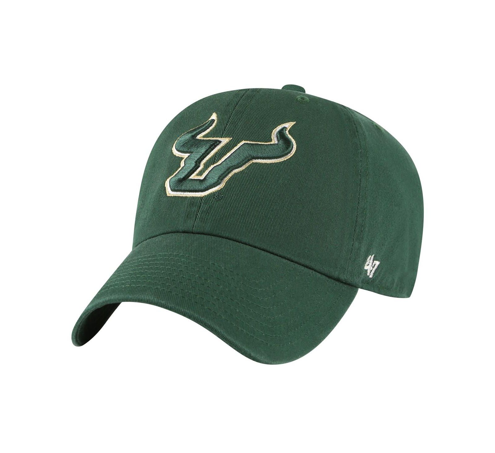 Мужская регулируемая кепка 47 Green South Florida Bulls Vintage-Like Clean Up