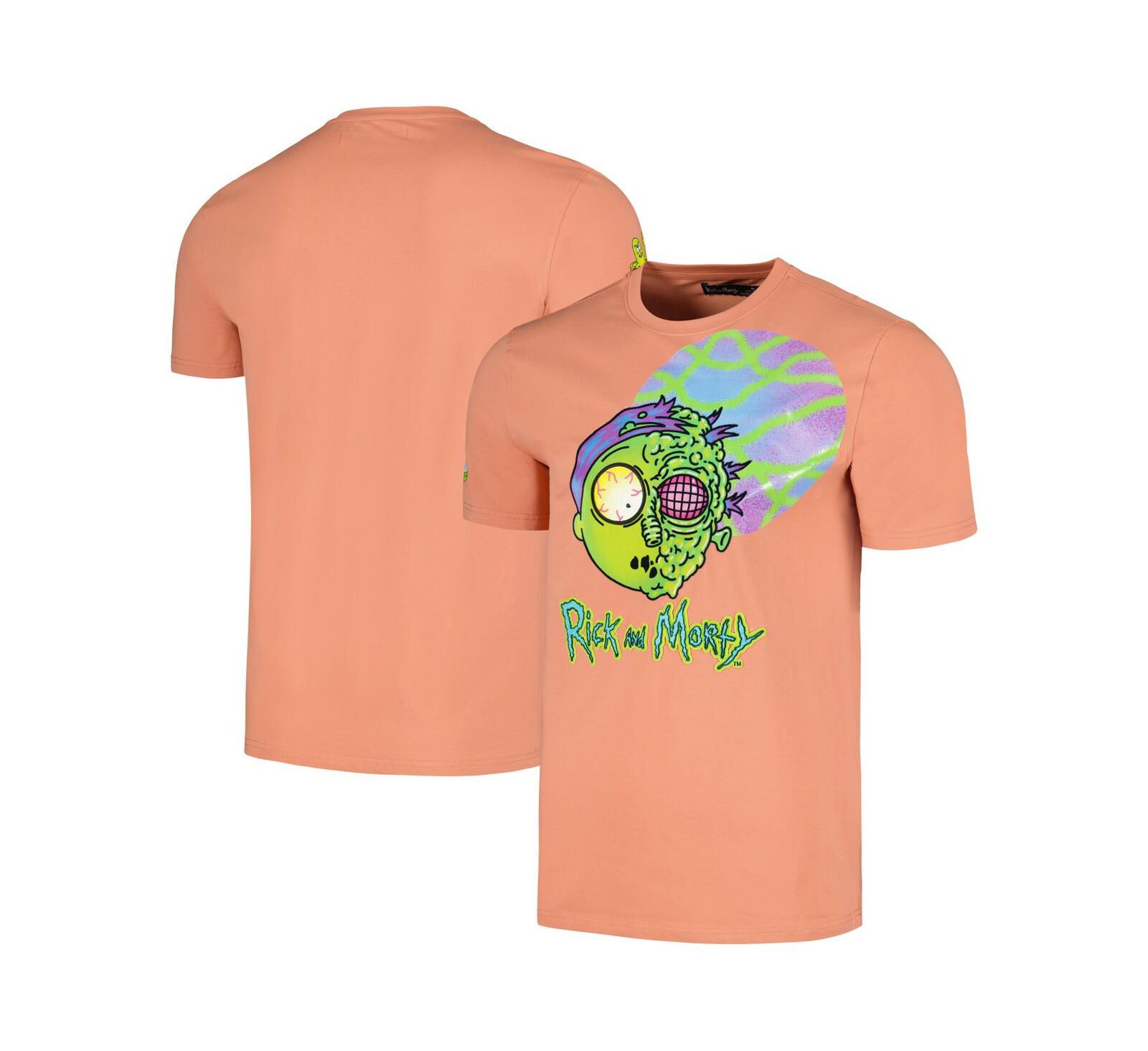 Unisex футболка Freeze Max оранжевая Rick And Morty Morty